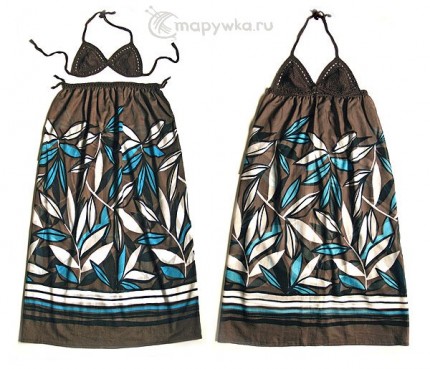 Летний сарафан-трансформер (юбка, платье и топ)