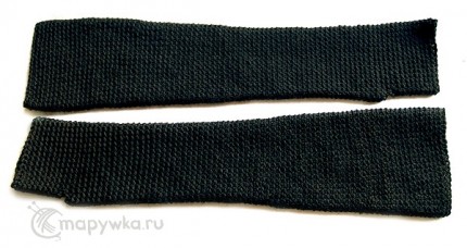 Женские митенки-рукава длинные черные
