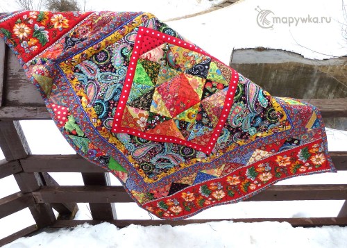 русское одеяло зима