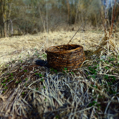 корзина из натуральных материалов