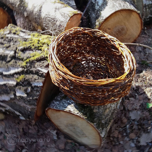 корзина из ивовых прутьев