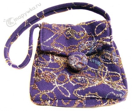 Handmade-сумка шерстяная из валяного трикотажа