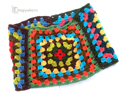 шапка-шарф снуд вязаный