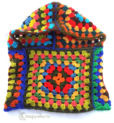 шапка-шарф снуд-капюшон вязаный